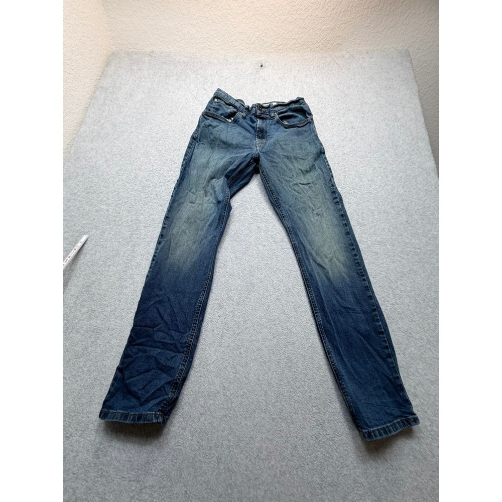 Wrangler Medium Wash Denim Jeans Straight Slim Leg Five Pocket Blue Pants 29X30